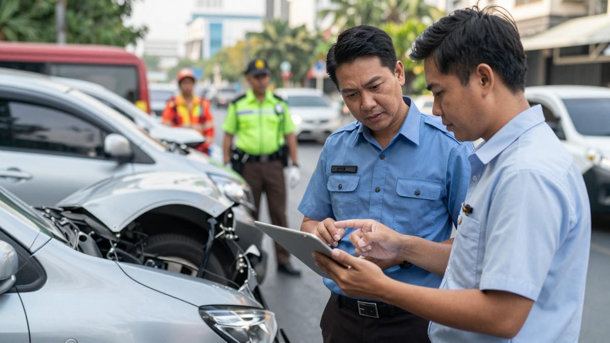 รถชนกัน 3 คัน ต้องจ่ายเท่าไร? 7 วิธีคำนวณค่าสินไหมและเช็กความคุ้มครองให้ครบ
